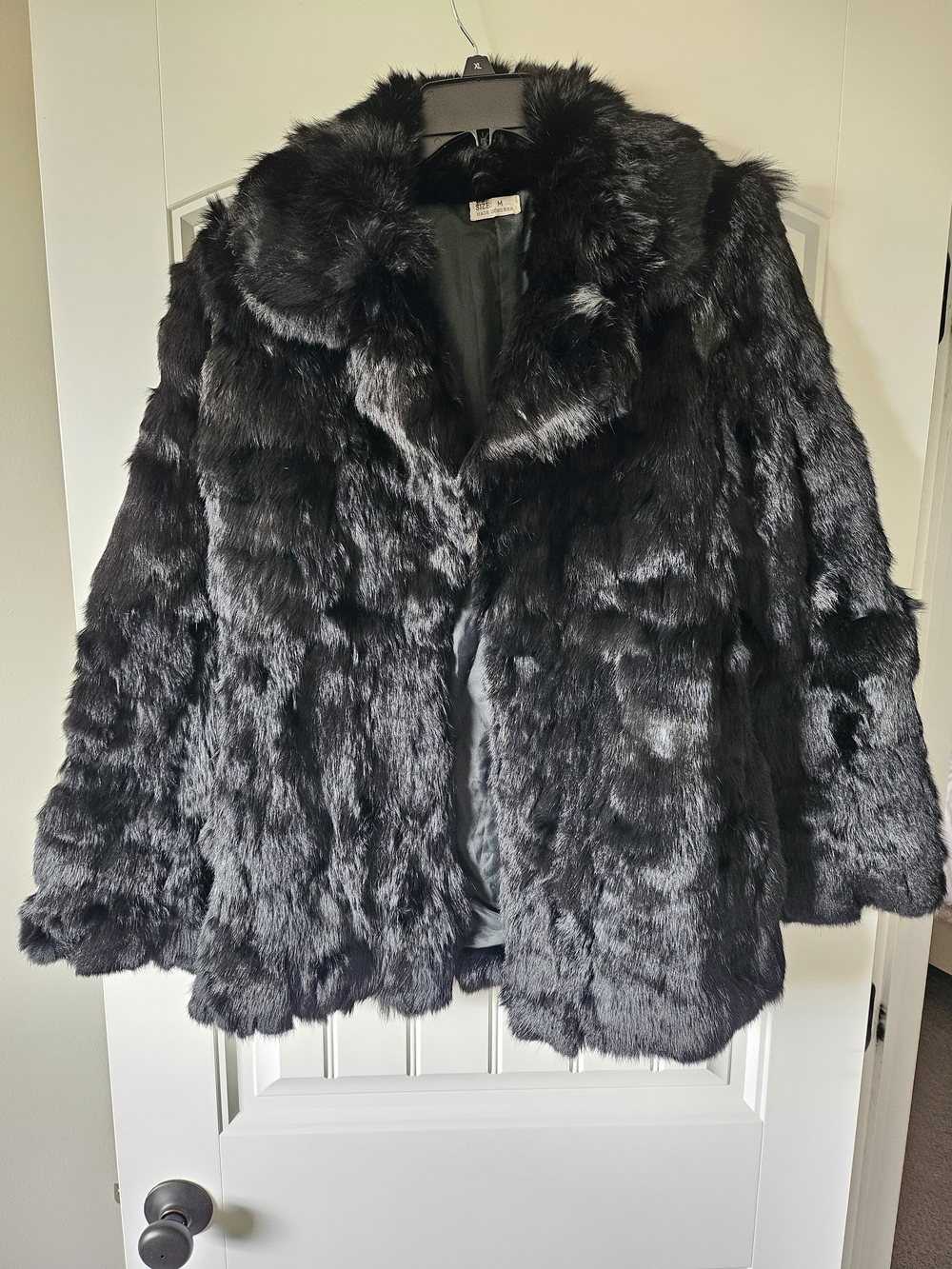Luxurious Black Fur Jacket - Women's Coat